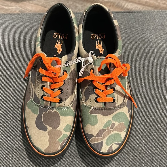 NWT Polo Ralph Lauren Mens Keaton Pony Sneakers Camo  Size US 9, UK 8, EUR 42 - Picture 9 of 14
